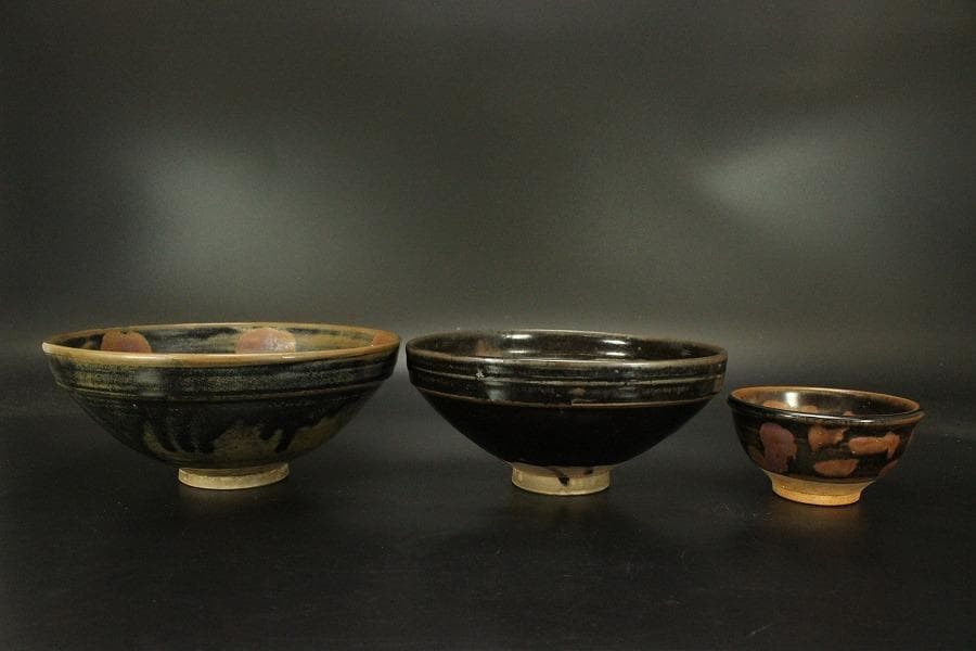 古瀬戸 大小 碗 三件(ZE532)