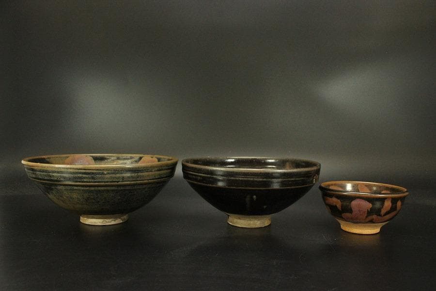 古瀬戸 大小 碗 三件(ZE532)