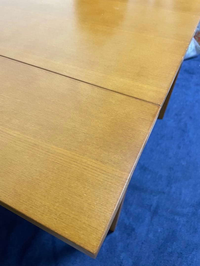 エクステンション　ダイニングテーブル　木製 伸縮可能 正方形ダイニングテーブル