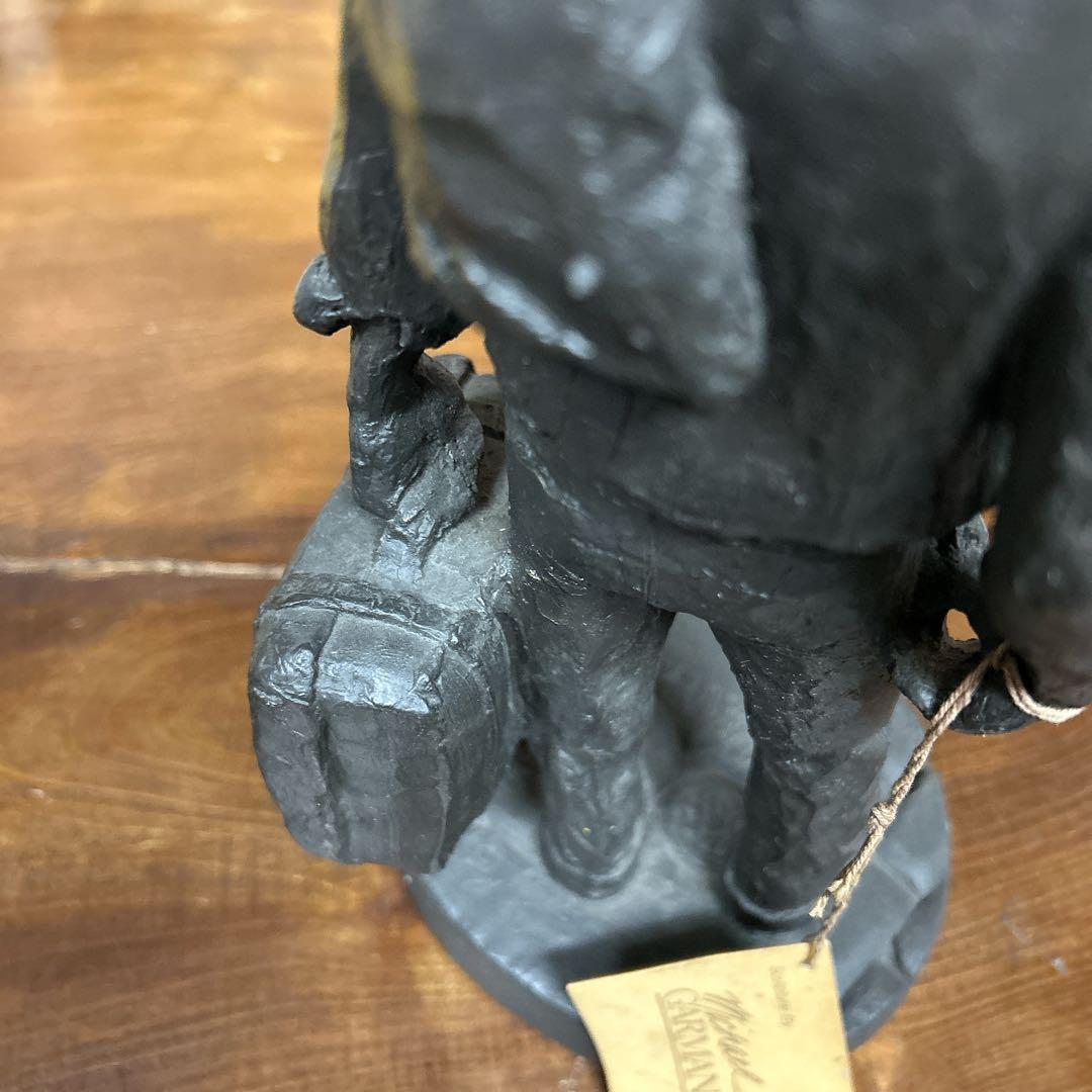 彫刻家 マイケルガーマン作 アンティーク アメリカンインテリア traveler