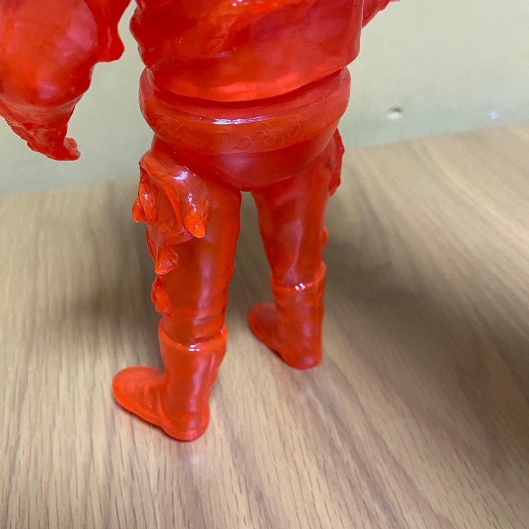 ヤモマーク　キノコ汁男 クリアオレンジ成型 未塗装 ソフビ 5415