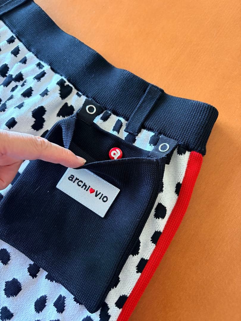 archivio チェック柄 ニットスカート38