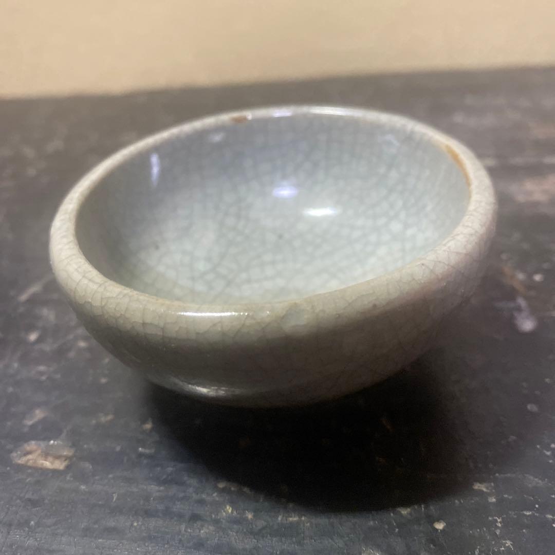 中国古玩ヒビ焼盃　7cm4cm