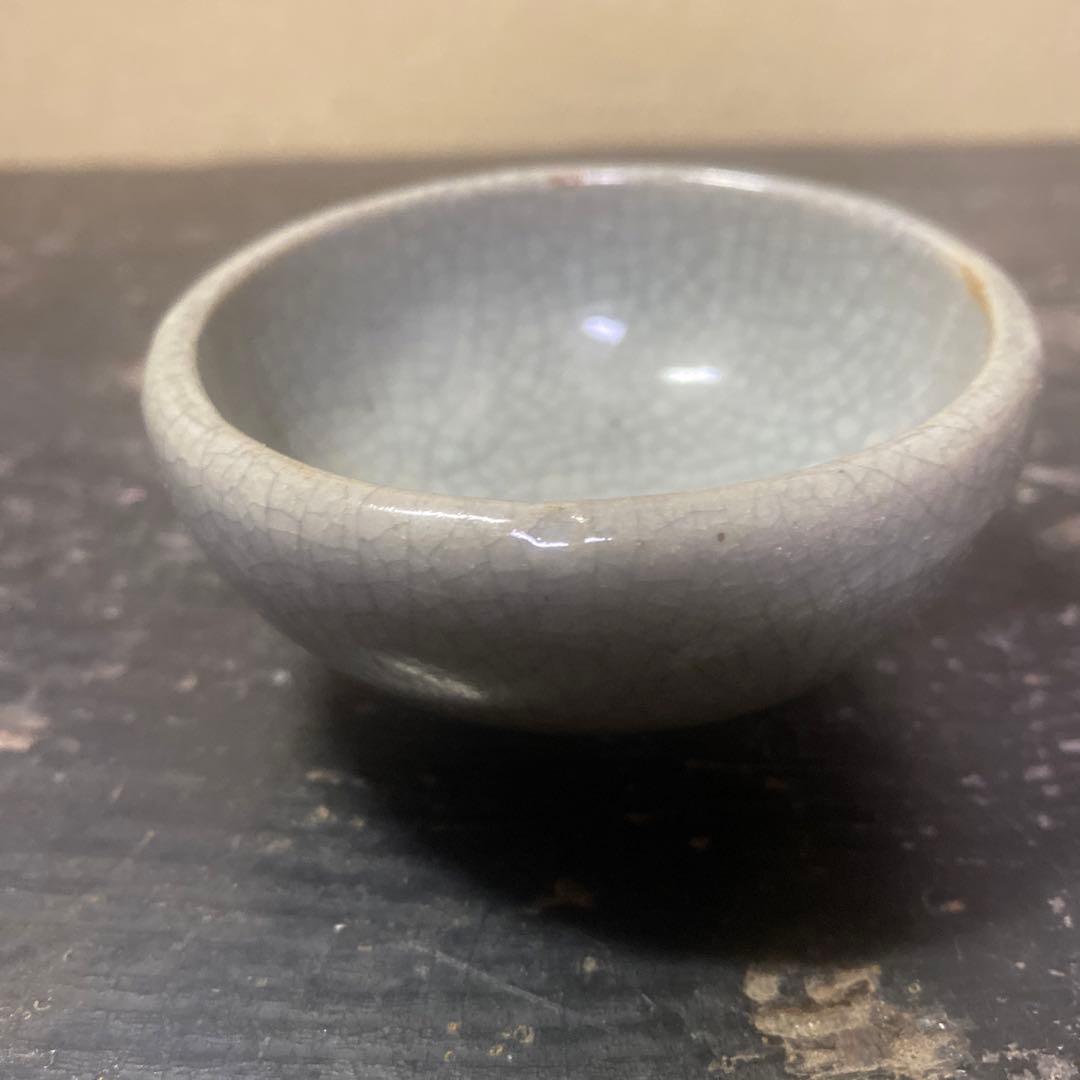 中国古玩ヒビ焼盃　7cm4cm
