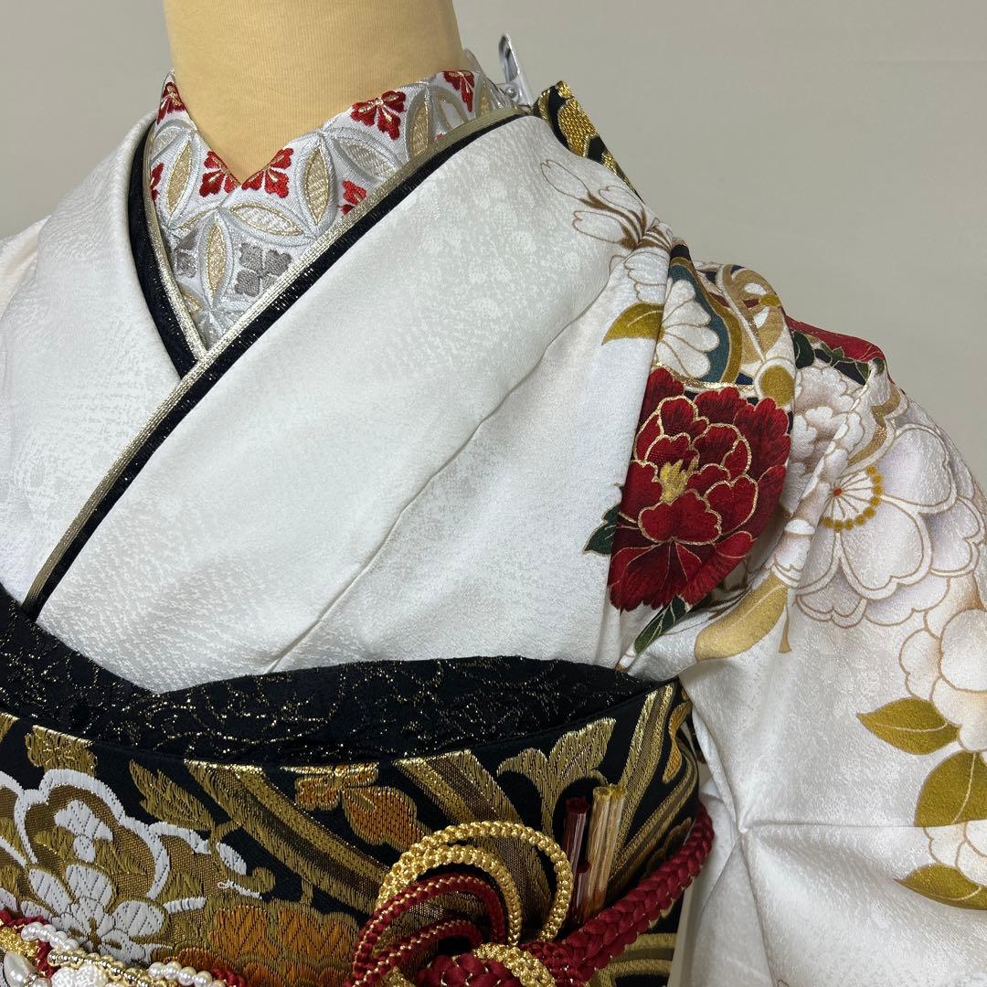 白地　上品な古典振袖フルセット