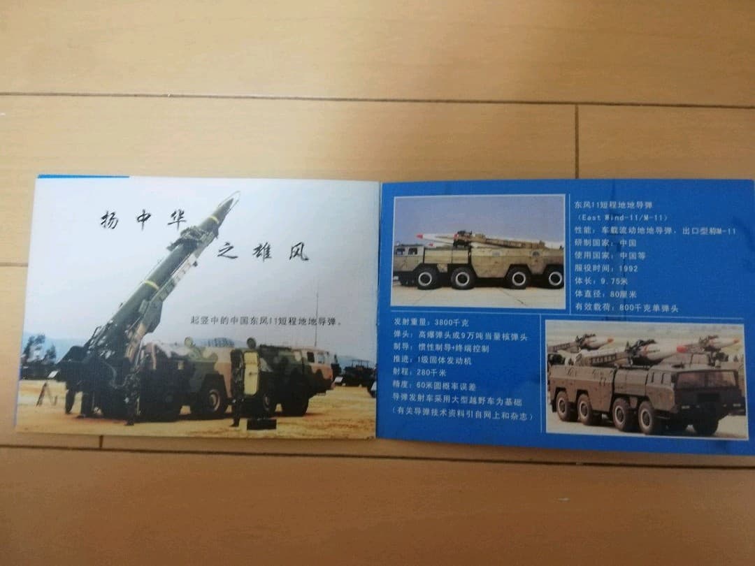 中国弾道ミサイル.発車台1/43ミニチュアコレクション