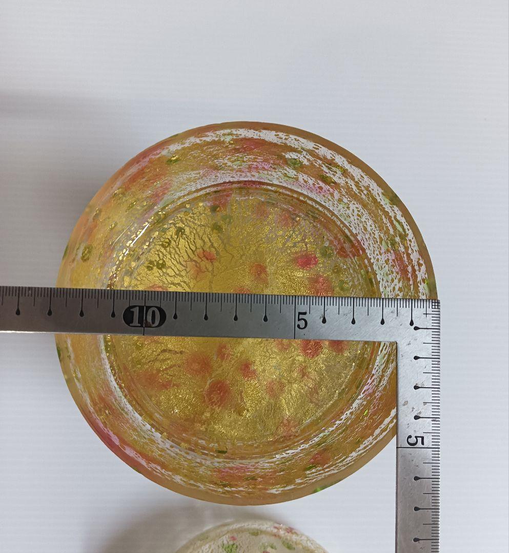 希少　琉球ガラス　金箔 3段キャニスター