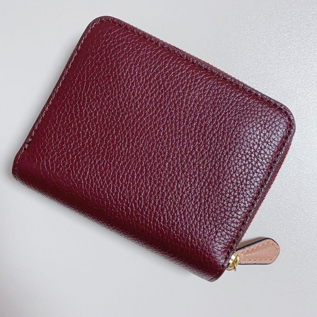 【新品未使用】COACHコーチ★二つ折り財布★ビルフォールドウォレット★ボルドー
