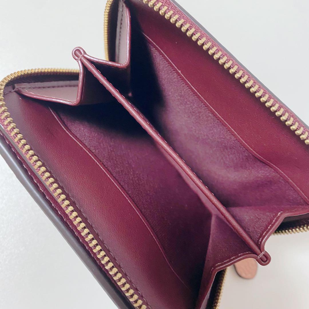 【新品未使用】COACHコーチ★二つ折り財布★ビルフォールドウォレット★ボルドー
