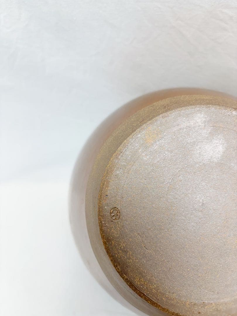 未使用 茶道具 市野克明作 丹波 飾り壺 茶壺 陶印 飾網紐付 四つ耳壷 共箱