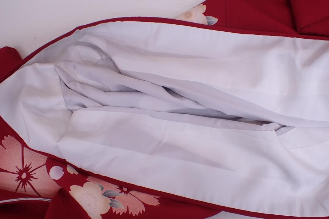 秀品 やまと謹製 正絹 振袖 袋帯 帯地 帯揚げ 全4点セット 身丈156cm