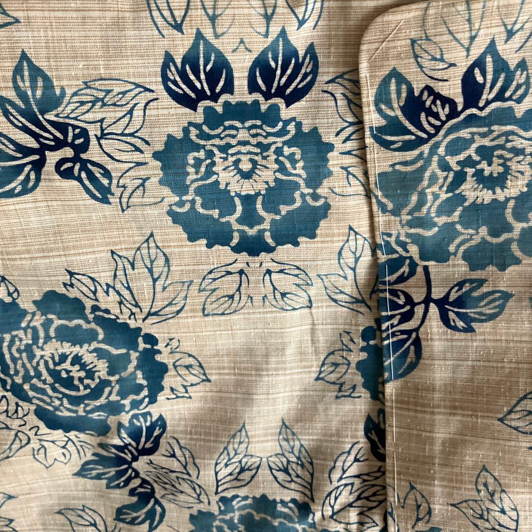 新品未使用　三勝謹製　注染浴衣　刷毛目紬