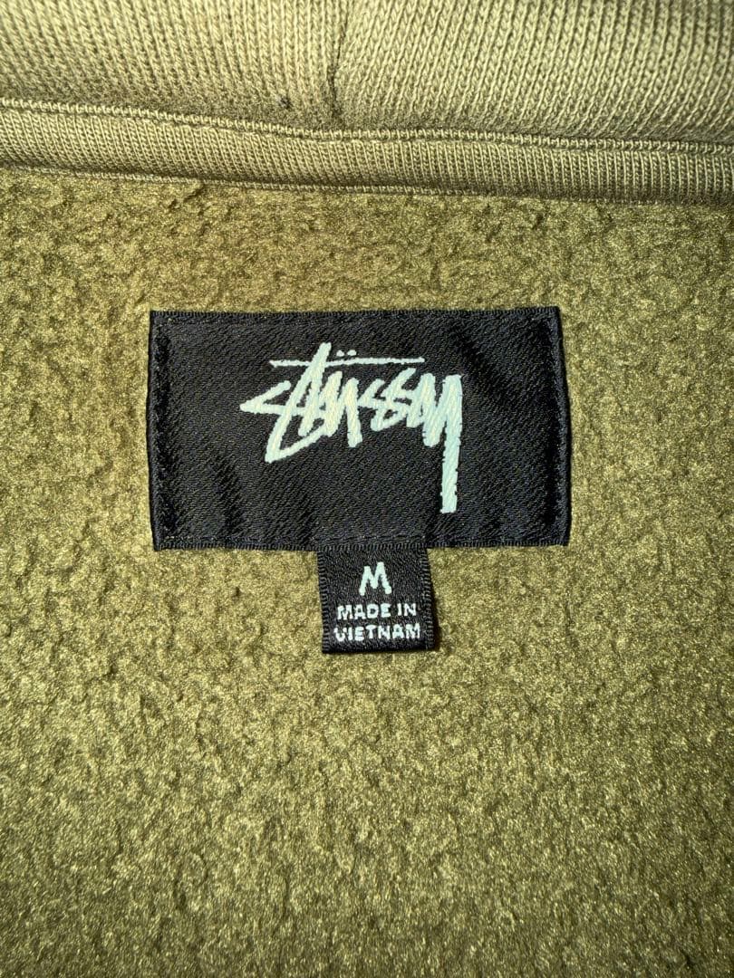 トップス stussy RAGLAN ZIP HOODIE OLIVE 2024fw