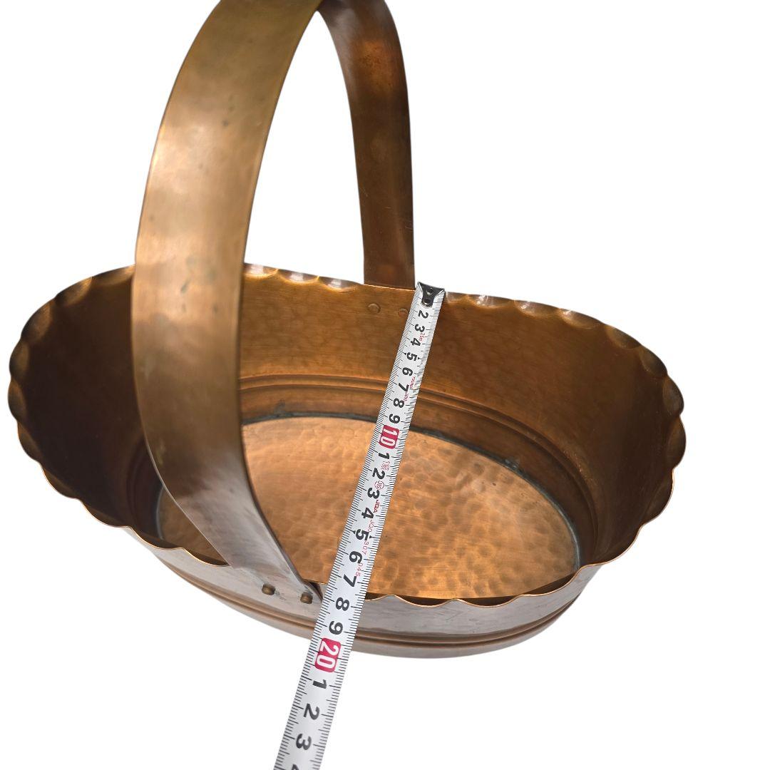 銅　銅製　WALL　HANDARBEIT　　ドイツウオール社製　バスケット　カゴ