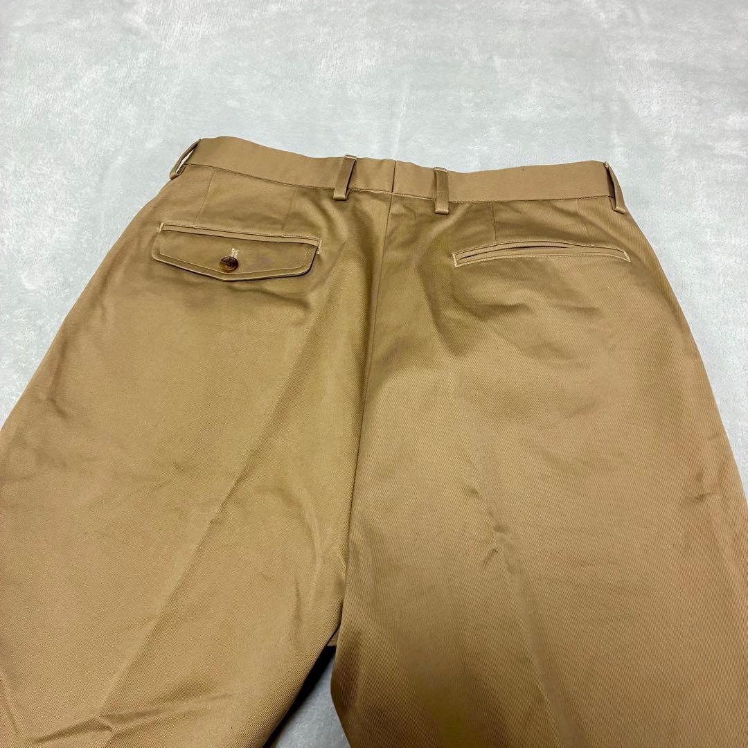 未使用　District 2プリーツ ワイド チノパンツ　Mサイズ