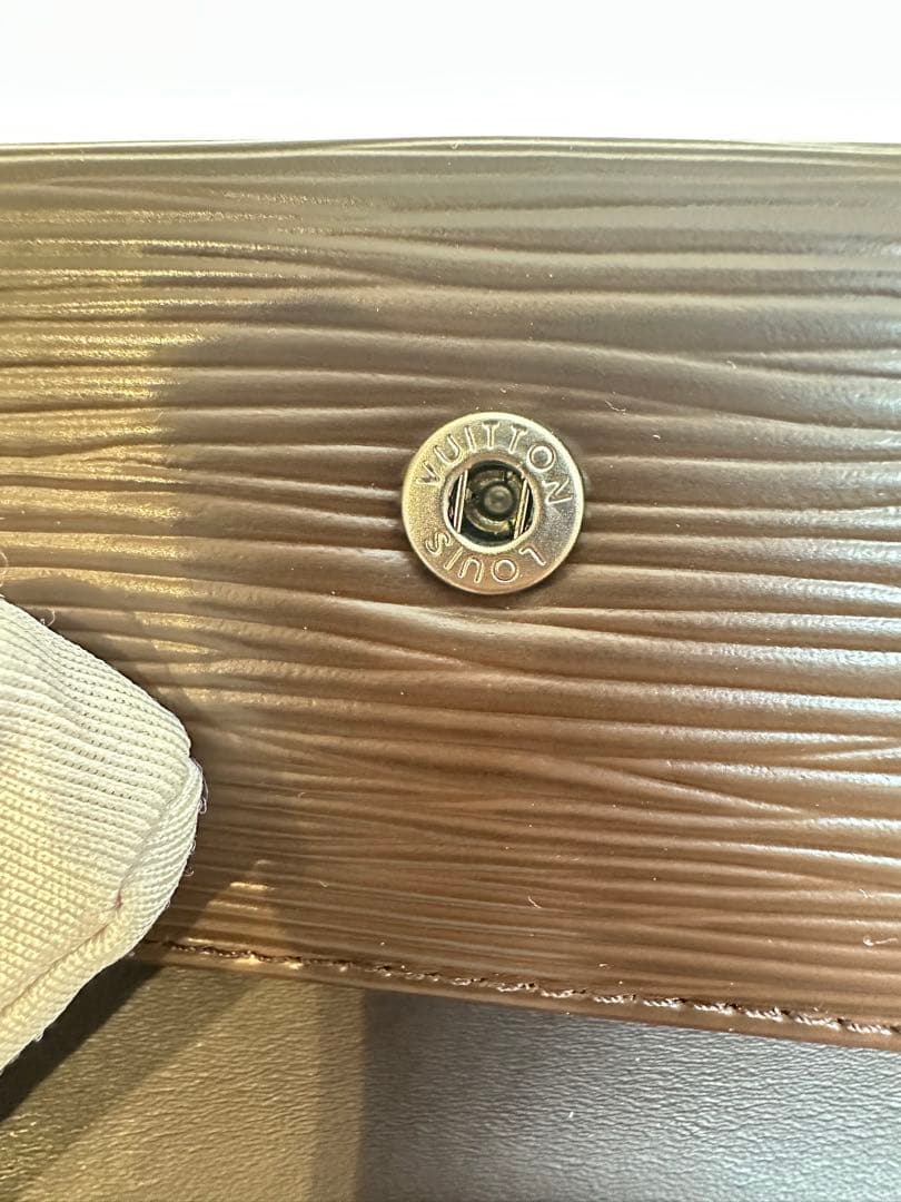 「未使用」ルイ ヴィトン エピ ミュルティクレ4連キーケース モカ ブラウン