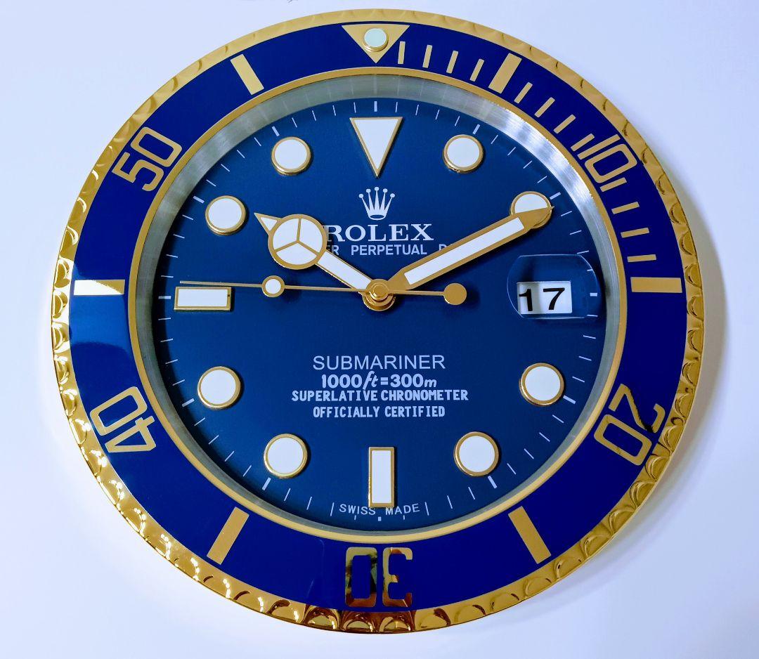 新品未使用　サブマリーナ　拡大鏡　掛け時計　非売品