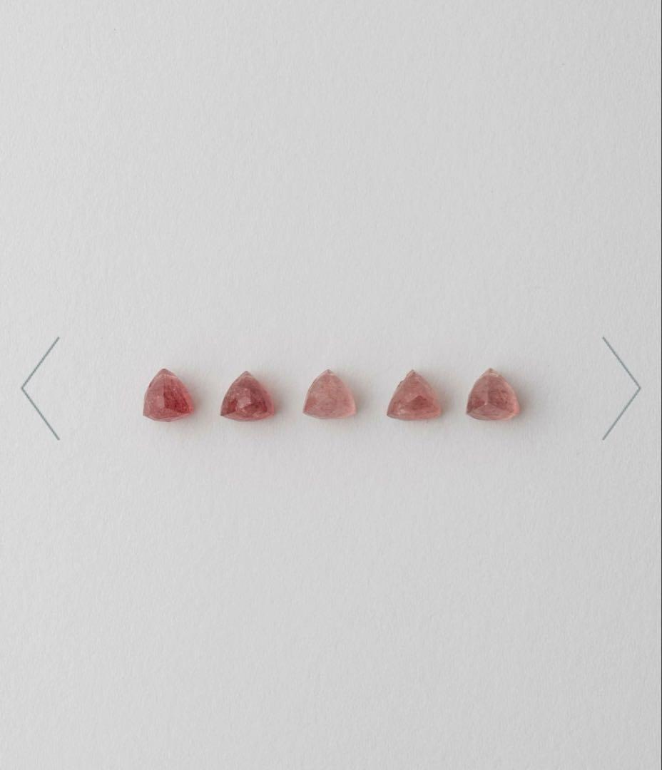 【美品】ete エテ ナチュラルストーンピアス　レッドアベンチュリン