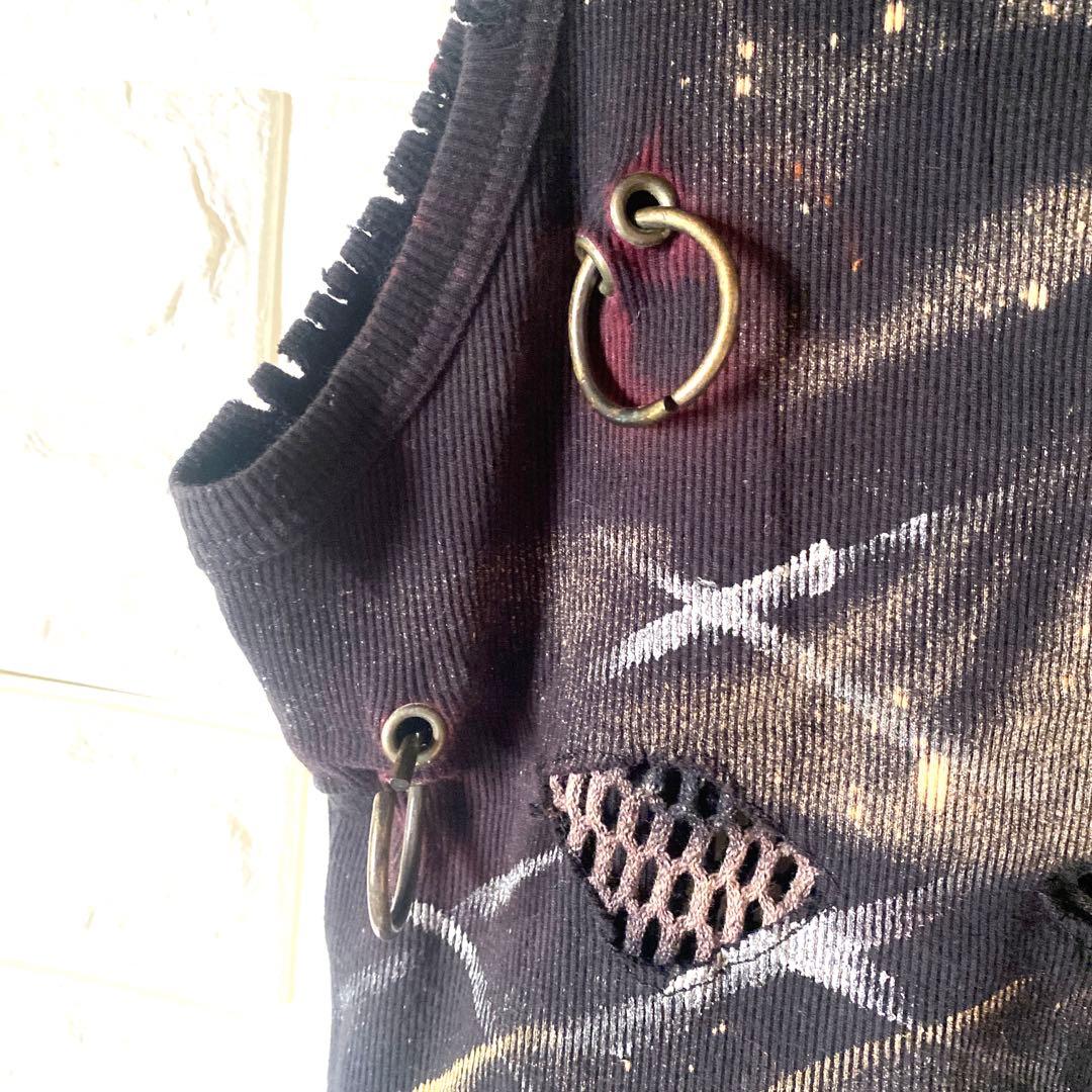 PAION&DRUG ダメージ加工 タンクトップ