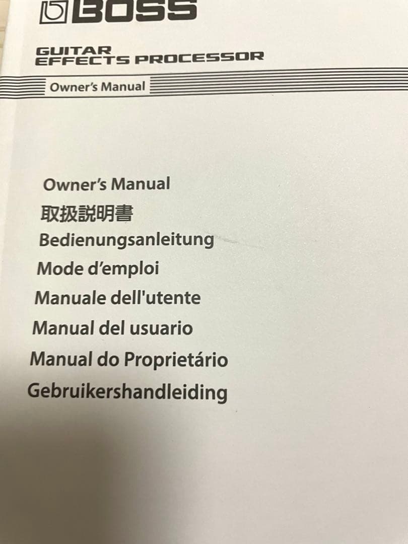BOSS GT-1 マルチエフェクター&純正アダプター