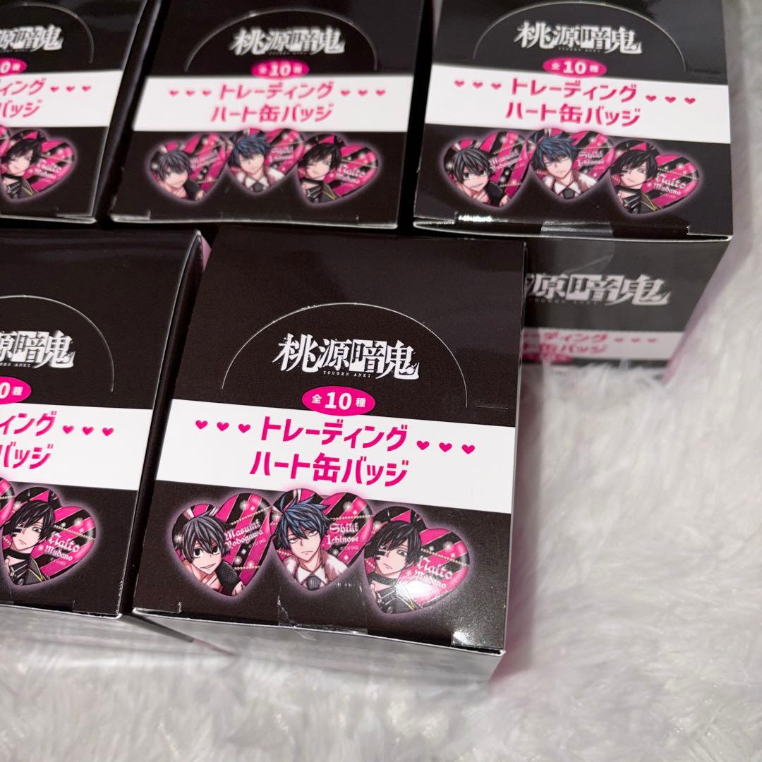 5BOX 桃源暗鬼 バニー トレーディングハート缶バッジ ハート型缶バッジ
