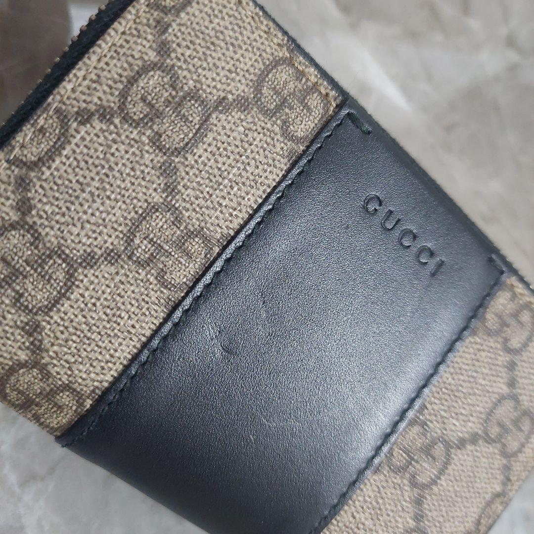 GUCCI GGパターン ケース カードケース ブラック ベージュ