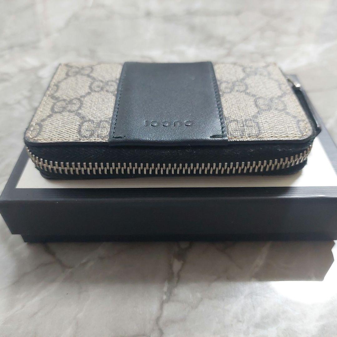 GUCCI GGパターン ケース カードケース ブラック ベージュ