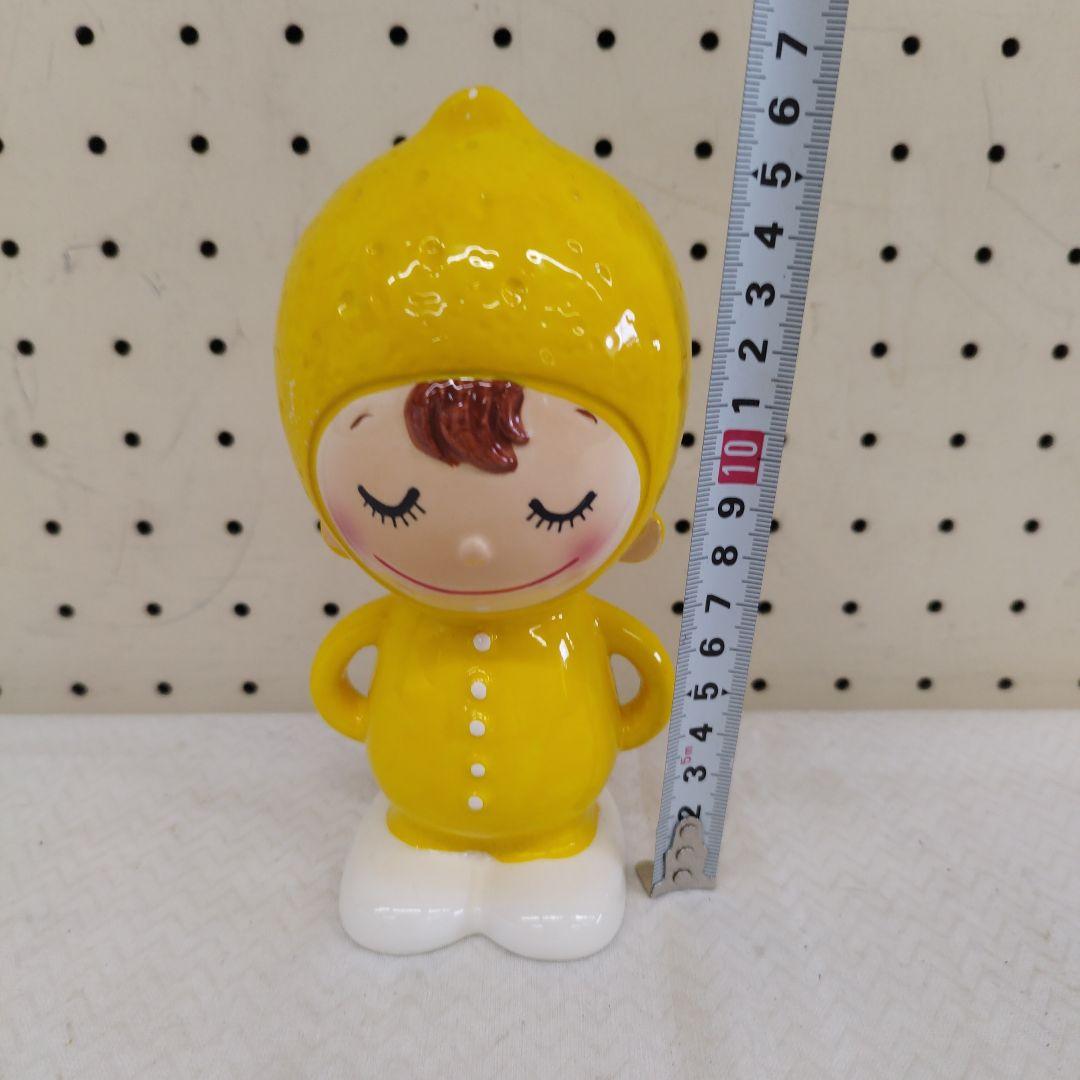 昭和レトロ 内藤ルネ レモン 陶器 貯金箱