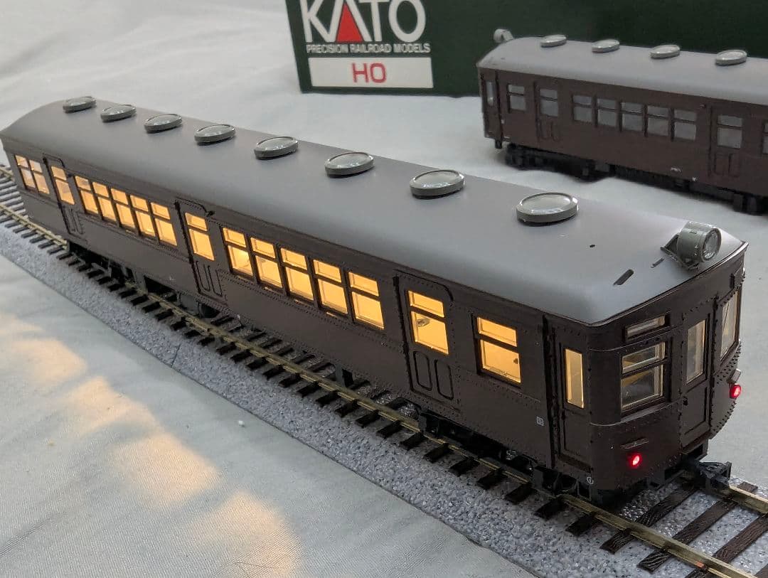 KATO (HO)クモハ41+クハ55 2両セット 3-503 室内灯点灯