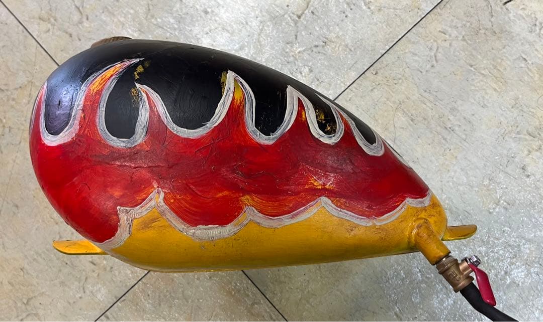 ワンオフ　ナロー　ピーナッツ　タンク　エイジング　xs650 ショベル　エボパン