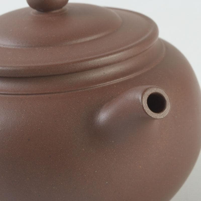 中国　紫砂　朱泥　急須　茶壷　在銘　V　9605