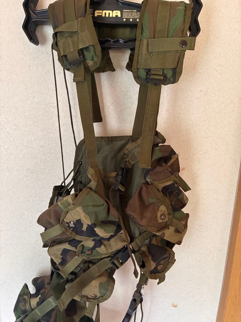 米軍　実物　タクティカルベスト　ピストルベルト　フィールドパック　セット
