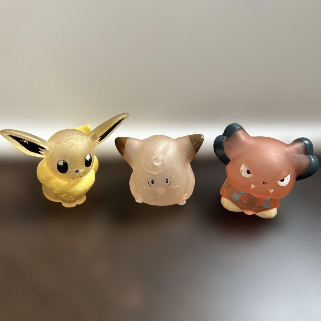 ポケモンキッズ 当時品 任天堂表記 クリア11点セットイーブイリザードシャワーズ