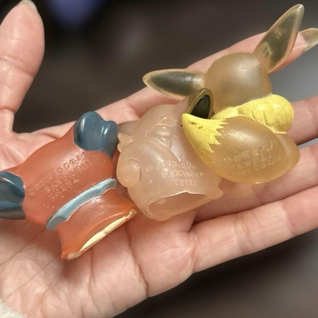 ポケモンキッズ 当時品 任天堂表記 クリア11点セットイーブイリザードシャワーズ