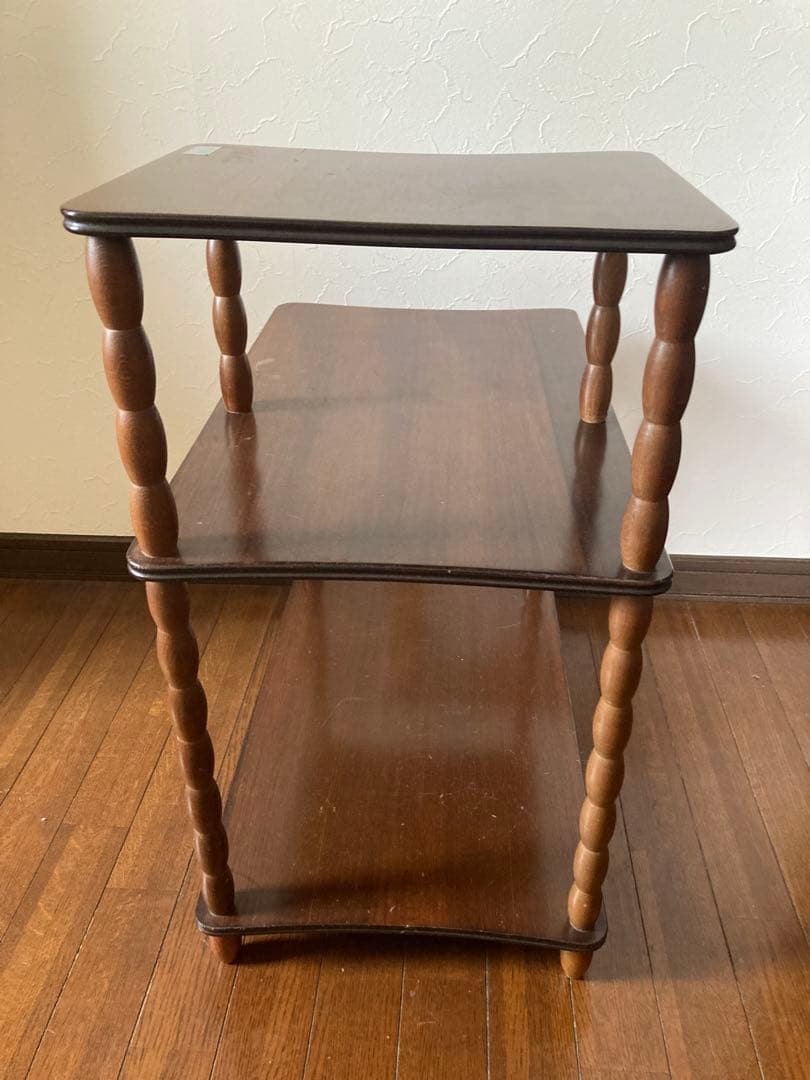 昭和レトロ　Najiko ナジコ　木製三段棚ラック ビンテージ