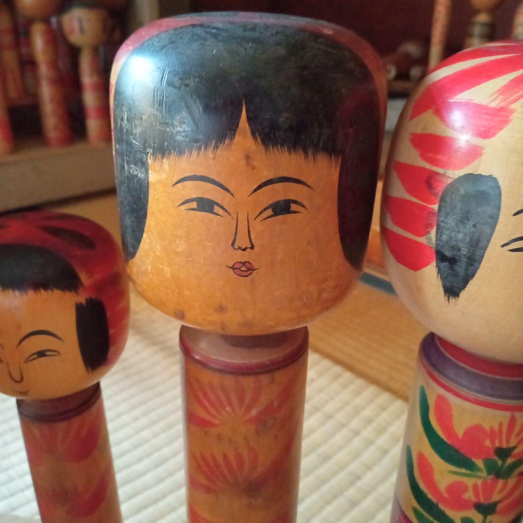 e9伝統こけし！　　肘折系　佐藤一族　10本