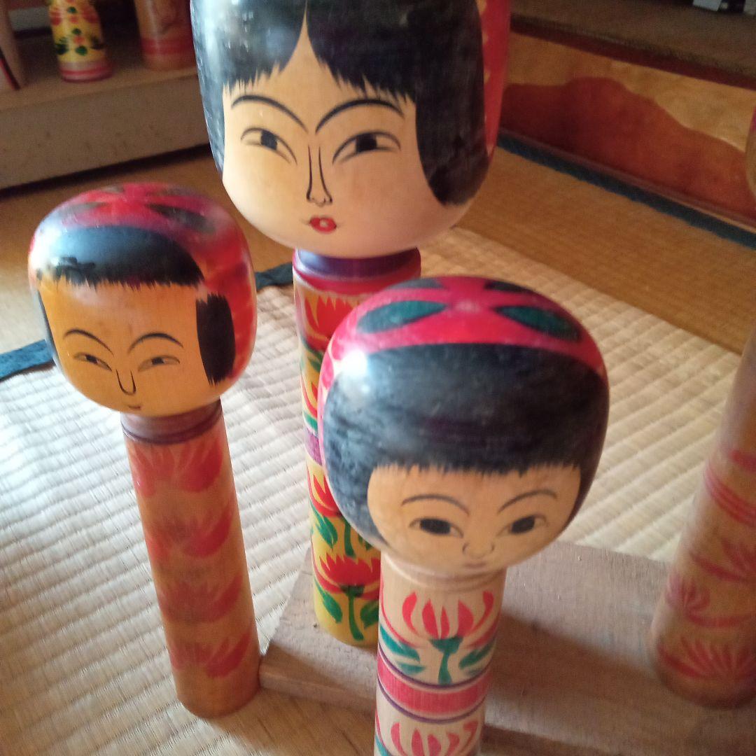 e9伝統こけし！　　肘折系　佐藤一族　10本