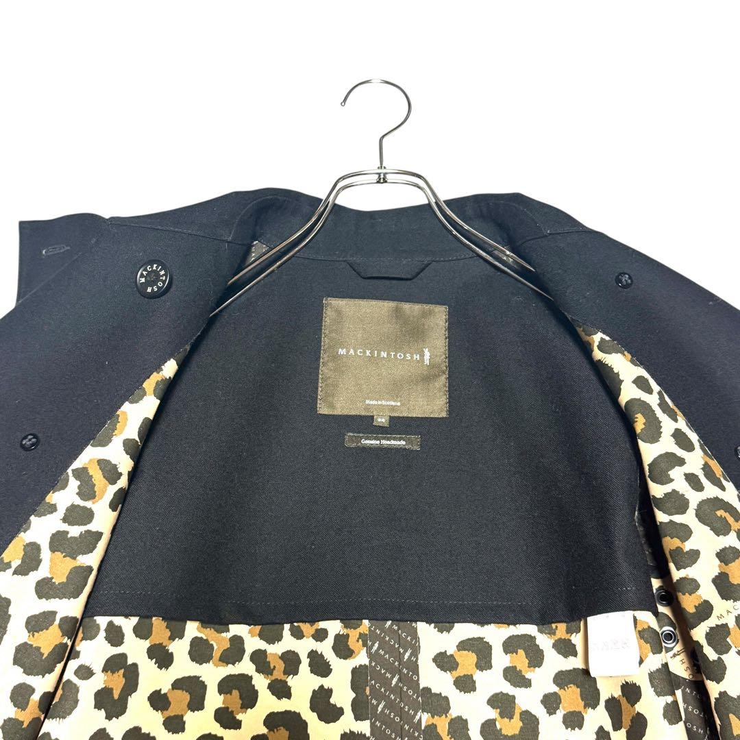 【極美品】MACKINTOSH ゴム引 トレンチコート ブラック 34