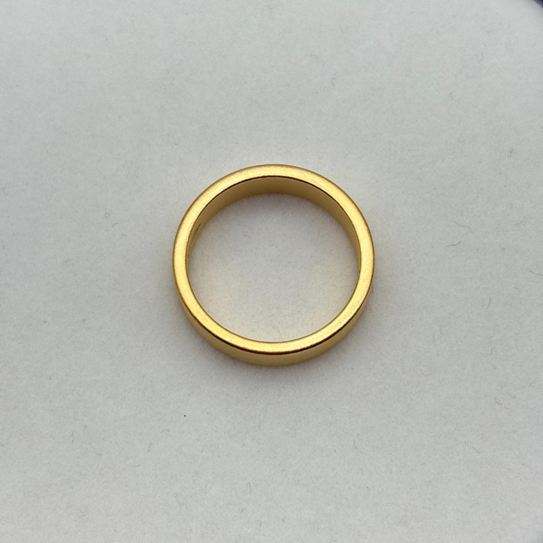 ⭐ 極美品 ✨K18金 ゴールド マット仕上げリング 4.4g