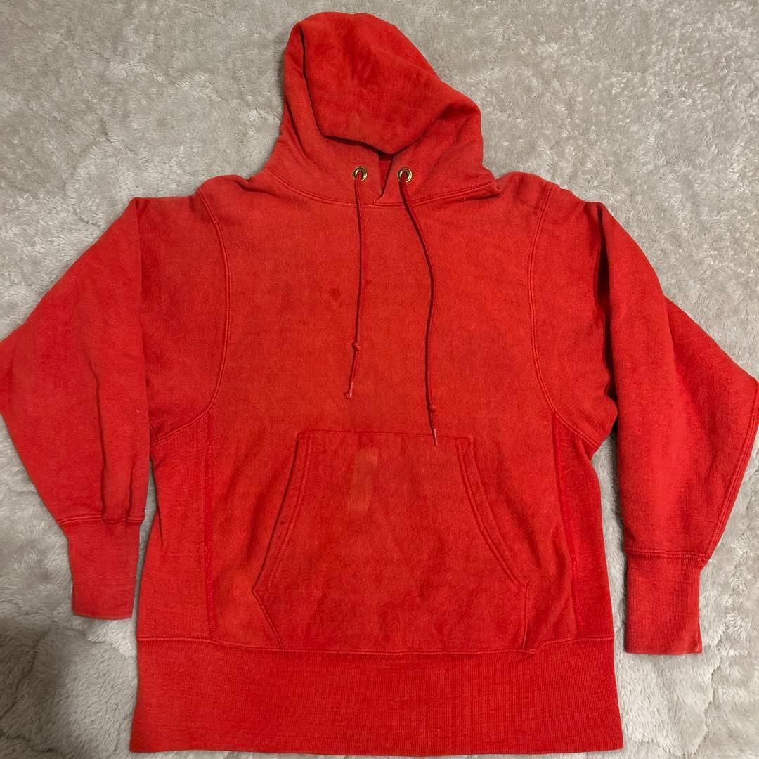 champion 単色タグ　リバースウィーブ　ビンテージスウェット　パーカー　S