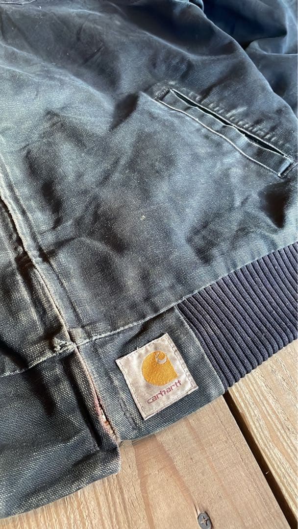 Carhartt ブラックサンタフェジャケット コーデュロイ襟