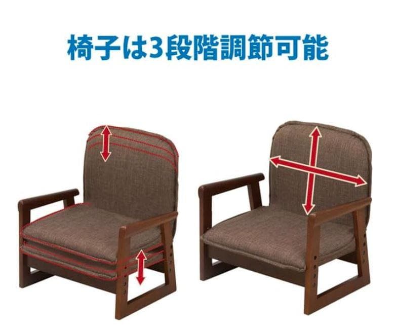 【アウトレット】 おひとり様コタツ ブラウン 3点セット (炬燵・椅子・布団)