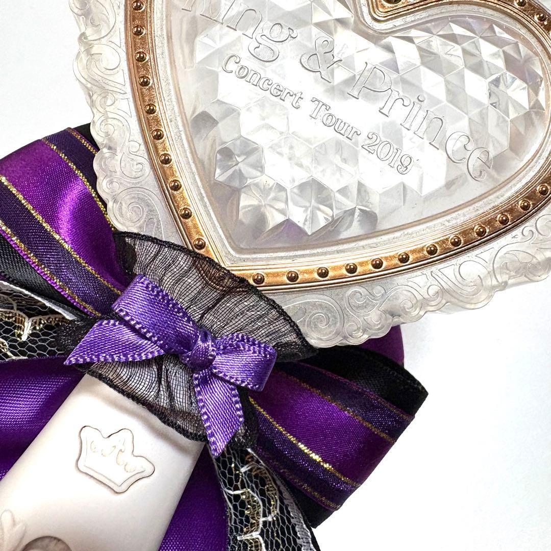 ペンライトリボン　キンブレリボン　ペンラリボン　紫　パープル　V37