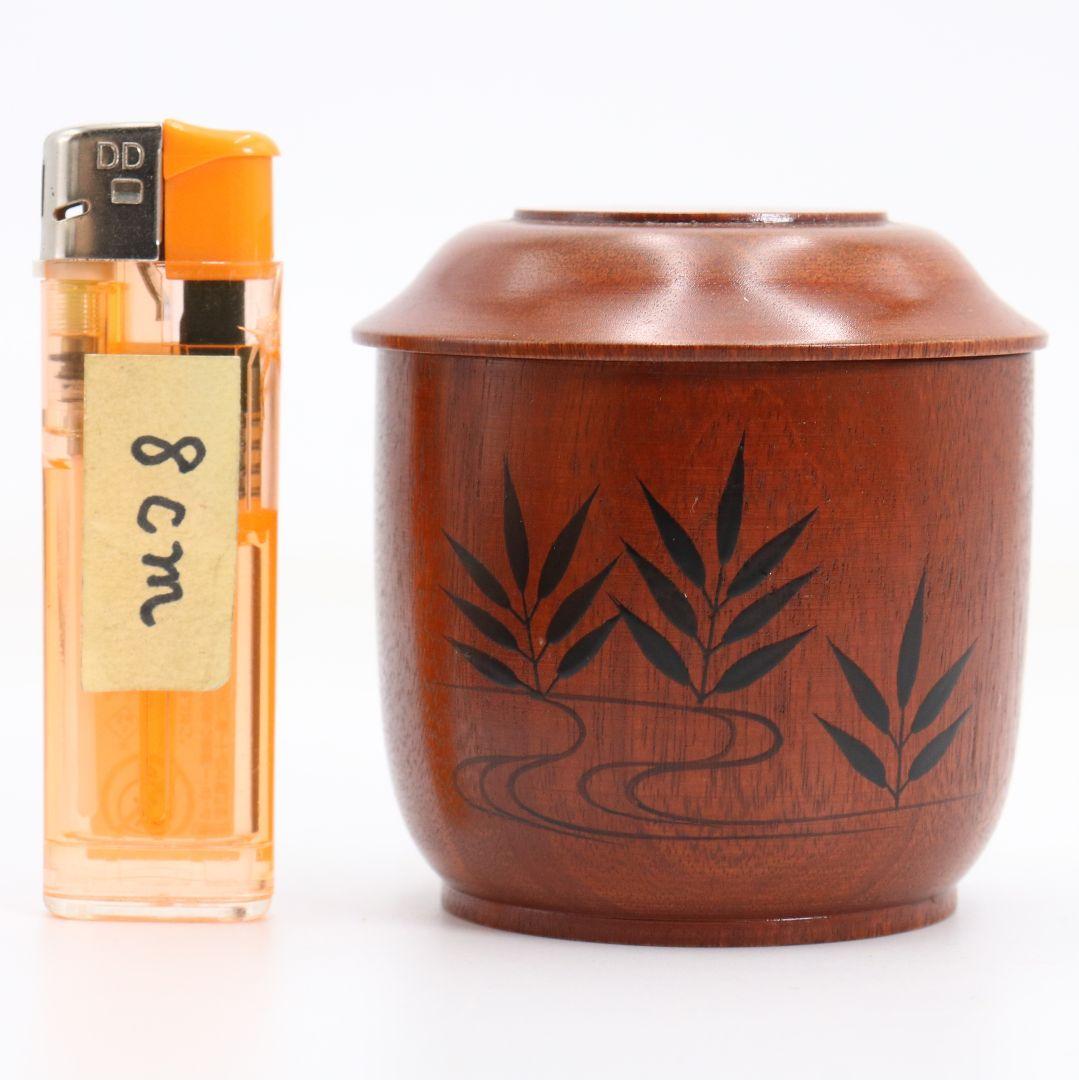 道場宗廣作 苫屋棗 千鳥蒔絵 茶道具 共箱　V936