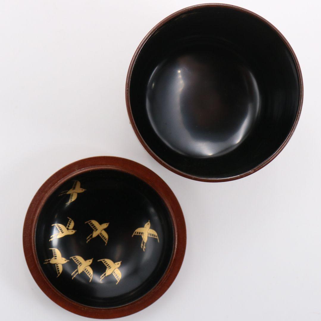 道場宗廣作 苫屋棗 千鳥蒔絵 茶道具 共箱　V936