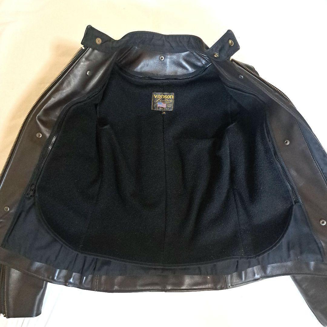 o*j様 VANSON　B　シングルライダース　オクタゴン　36　ダークブラウン
