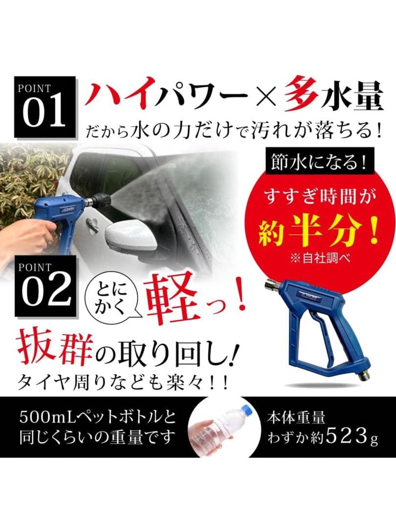 ながら洗車 イージーショット 15Mpa 高圧洗浄機