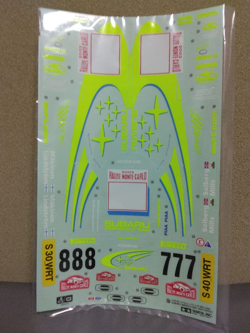 タミヤ　1/10　ラジコンボディ　インプレッサ　2003 WRC レア