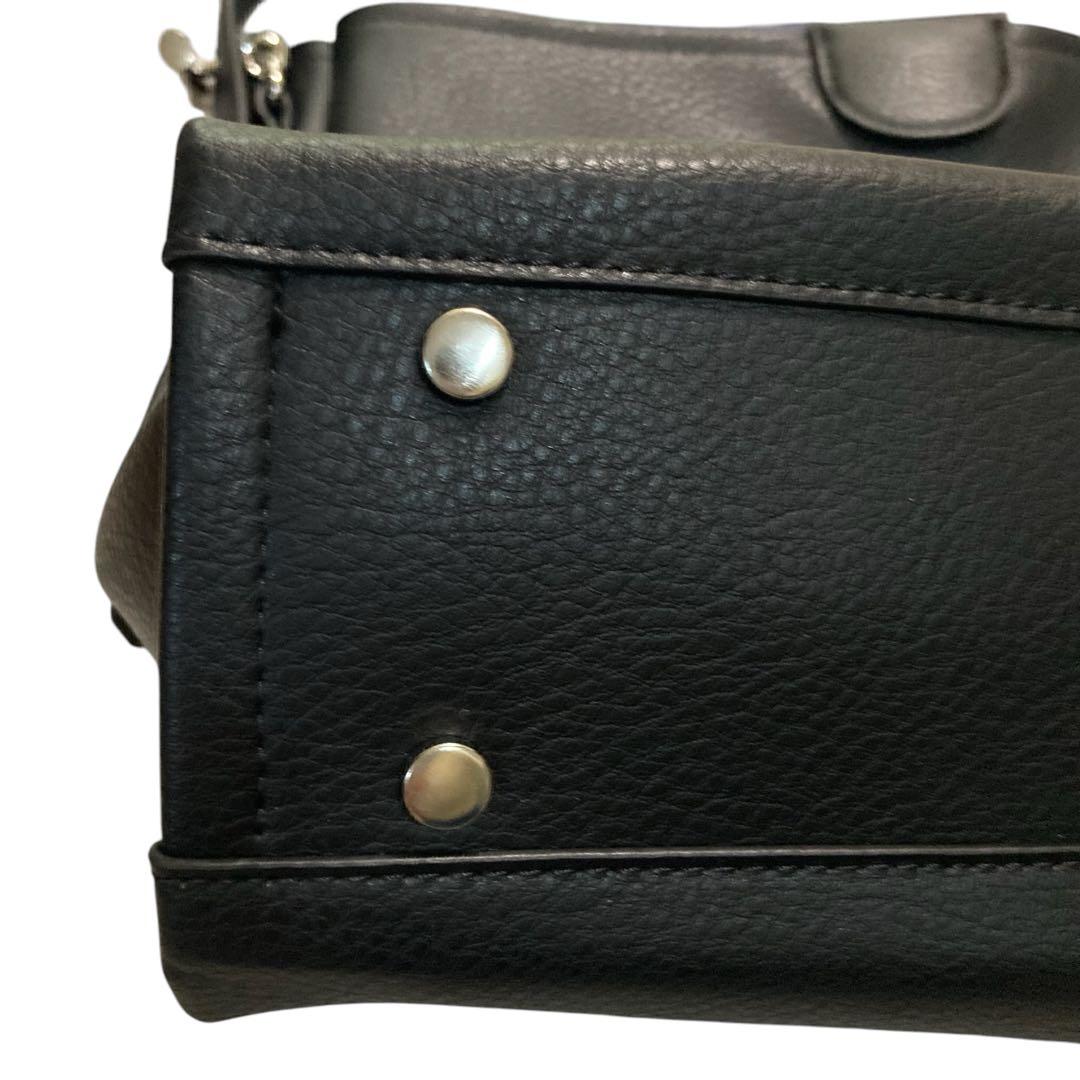 未使用⭐︎Kitamura 黒 2wayレザーショルダーバッグ インナーポーチ付き