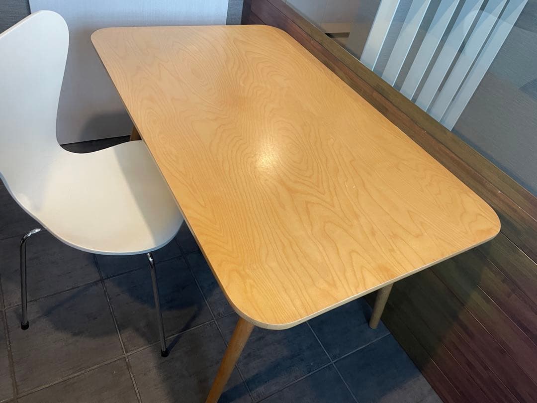 TSST 美品■天然木 ダイニングテーブル/デスク 棚付き■北欧◾️検ウニコ